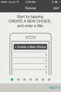 ChoiceMap screenshot